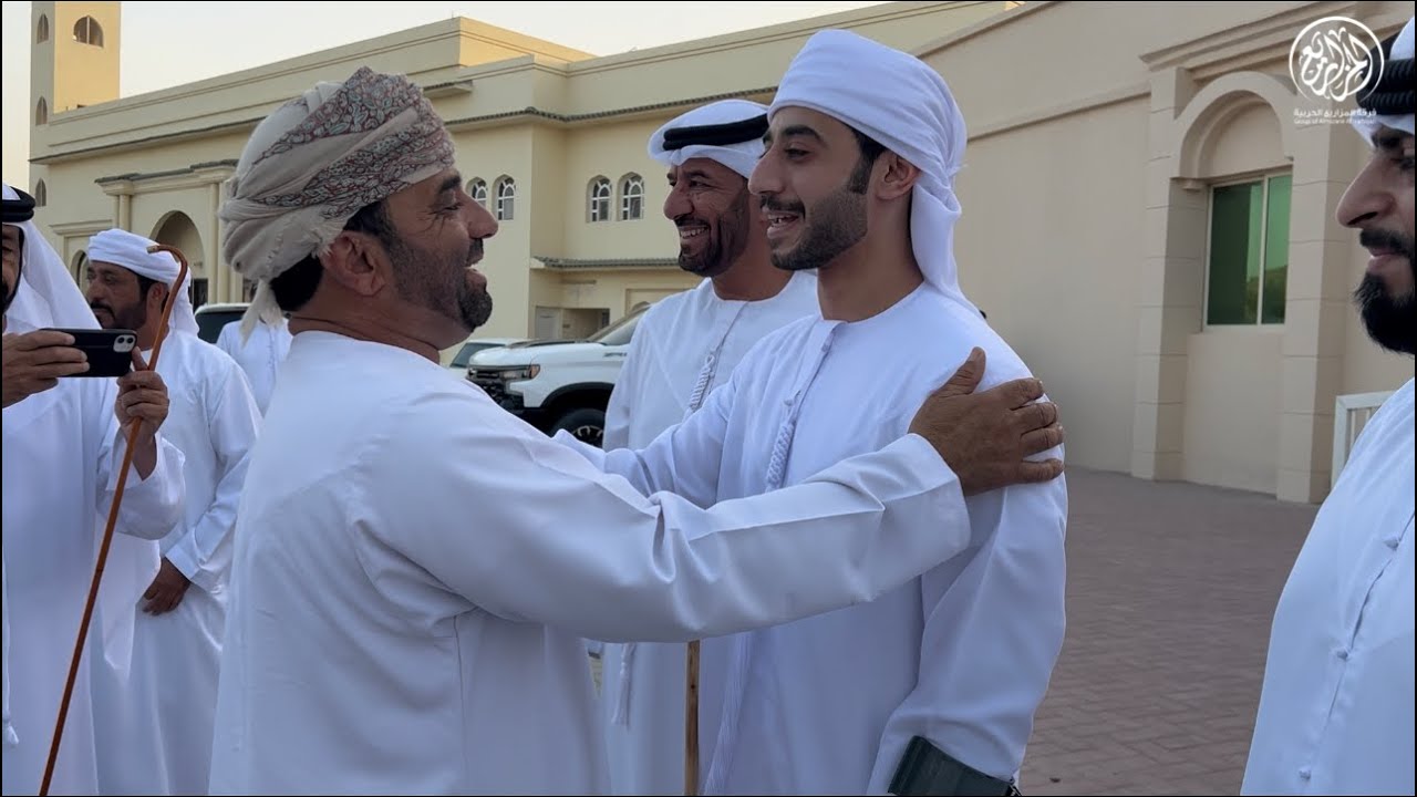 حفل استقبال الشاعر عبيد بن خصيف الكعبي .ونجله محمد  #فرقة_المزاريع_الحربية