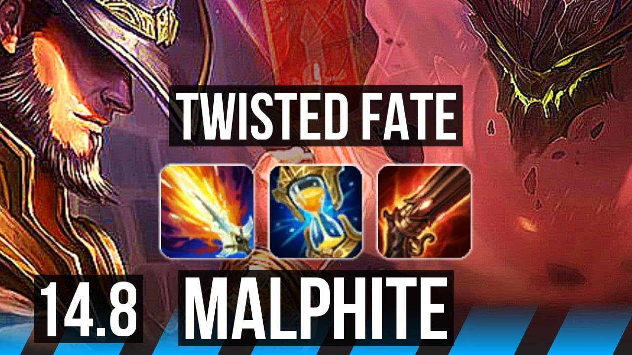 TWISTED FATE vs MALPHITE (MID) | 10/1/7, Legendary, 1100+ games, 32k DMG | EUW Master | 14.8