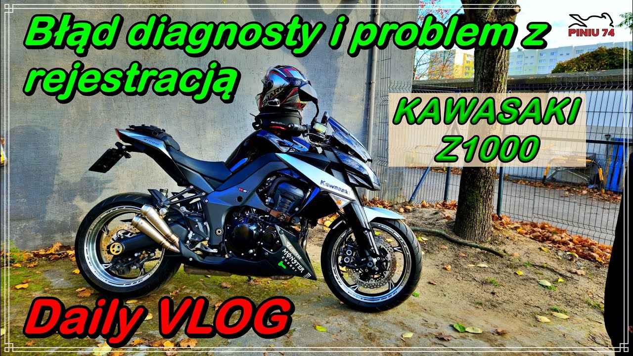 Kawasaki Z1000 | Błąd diagnosty i problem z rejestracją | Daily Vlog