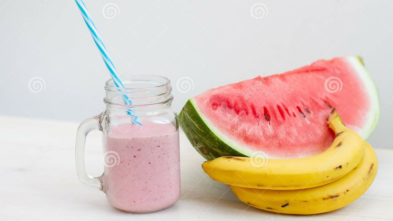 watermelon banana smoothie/ Taste of miya