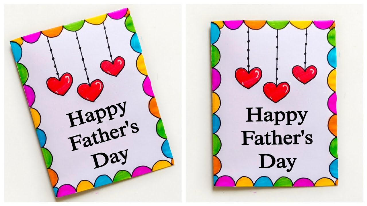 Last minute Fathers Day Card Easy | DIY Father's Day Gift Ideas 2026 | White Paper Father's Day Card
