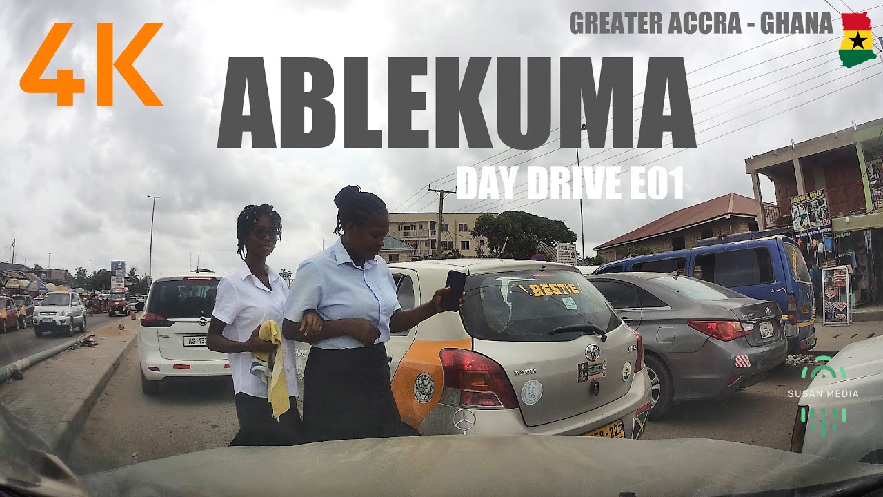 Ablekuma Day Drive E01 Ga Central Accra Ghana 4K