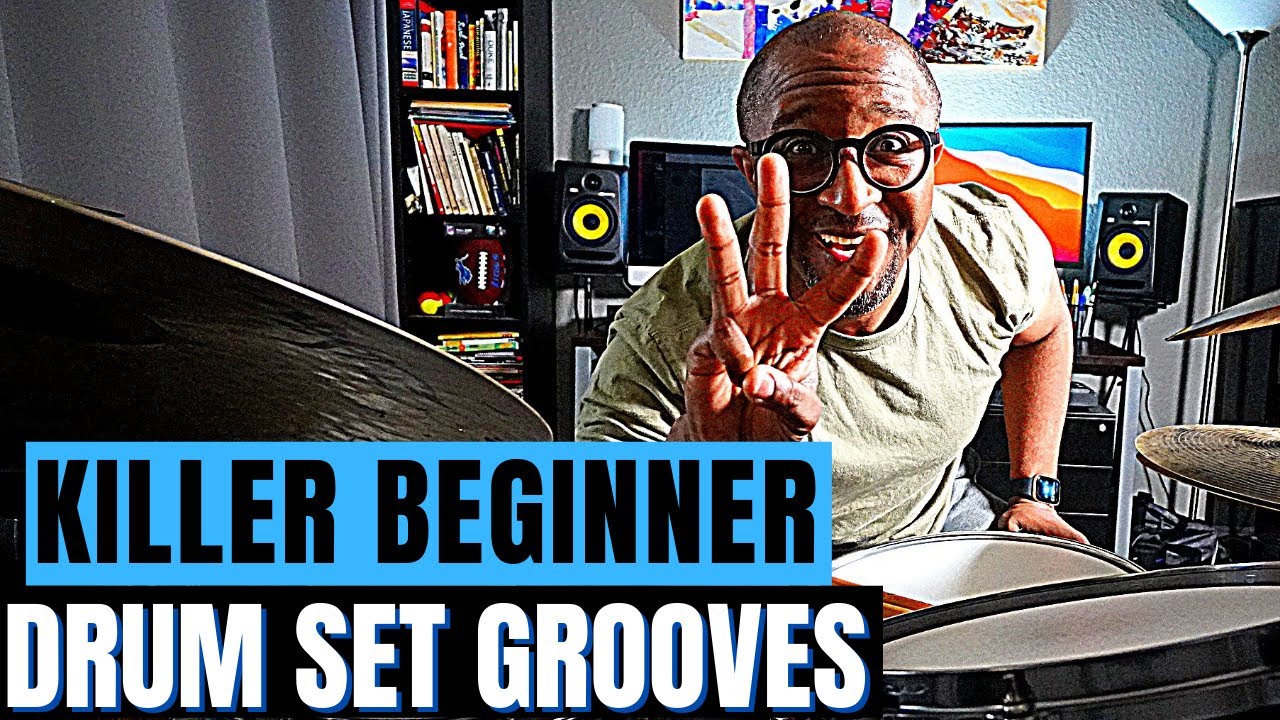 3 KILLER DRUM SET GROOVES FOR BEGINNERS | Jazz Drummer Q-Tip Lesson of the Week