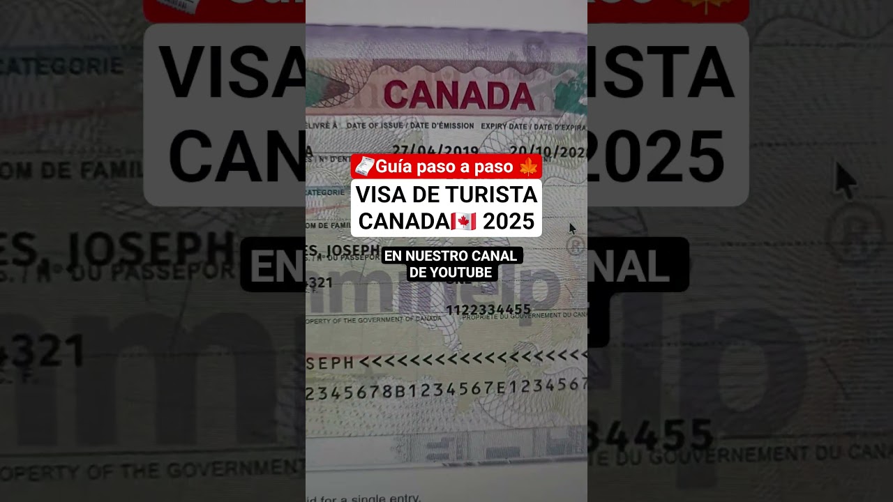 Tutorial paso a paso para visa de turista Canad&aacute; 🇨🇦 2025 #canada #visaassistance #latinosenelmundo