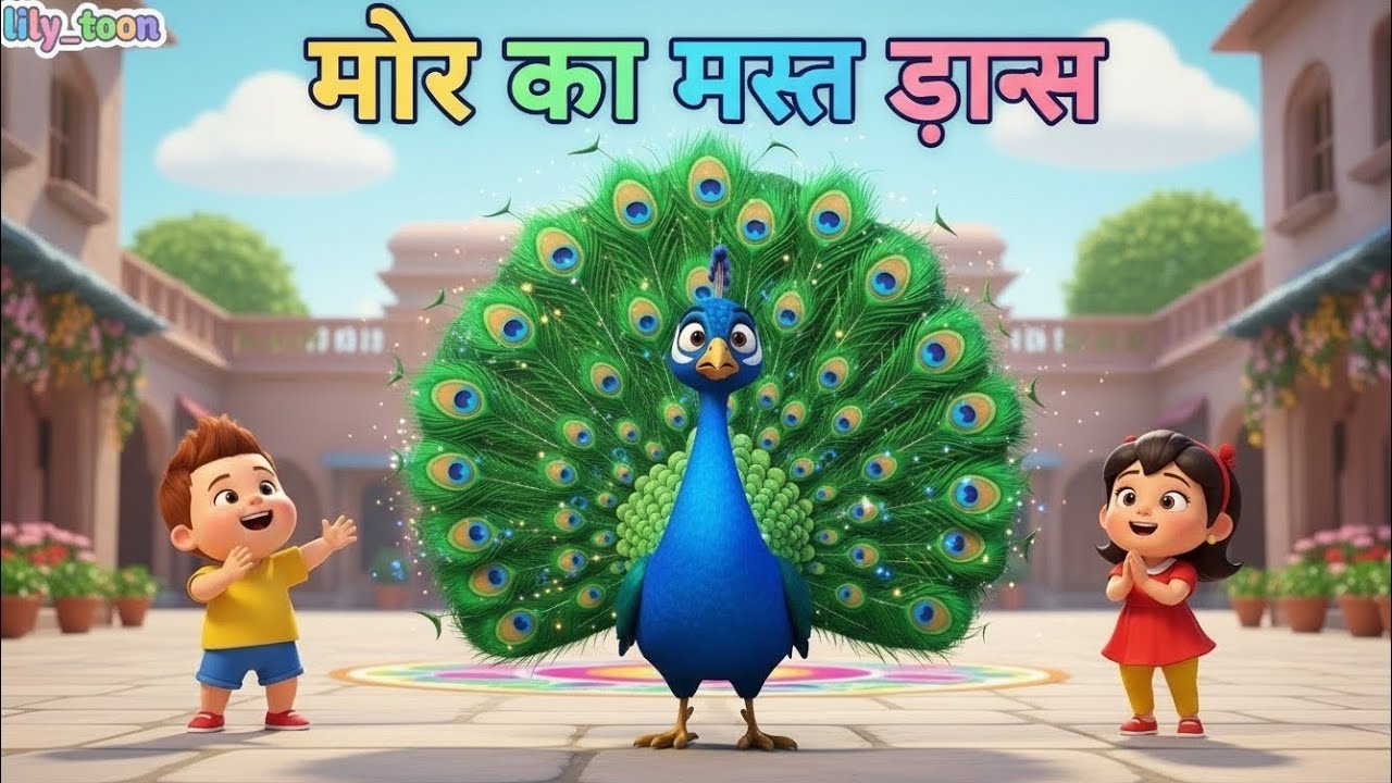 मोर का मस्त डांस 🦚🎶 | Funny Kids Cartoon Song 