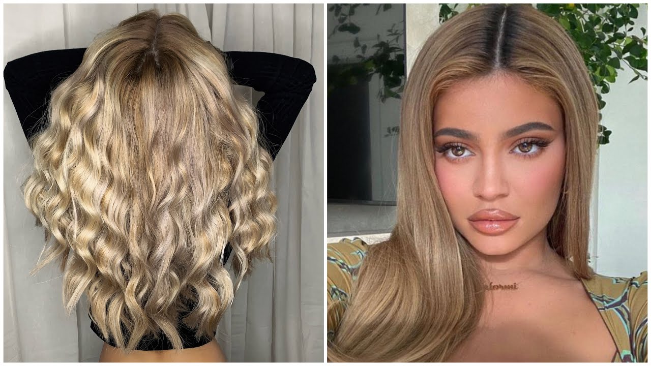 Blonde comme KYLIE JENNER / à la maison