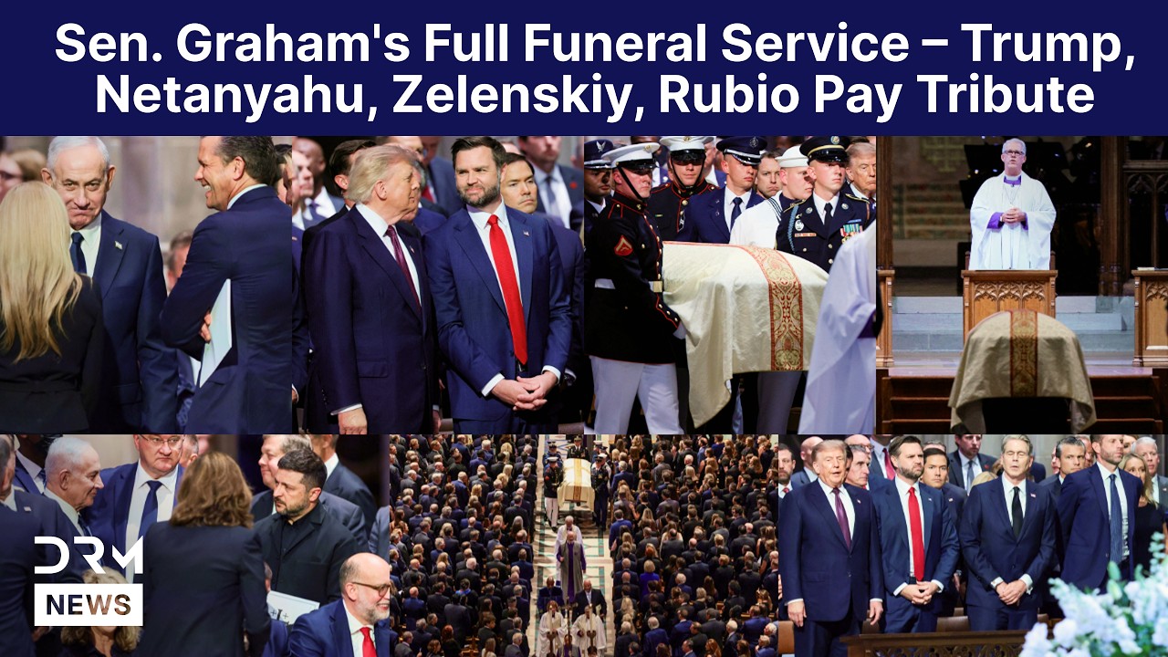 Sen. Graham's FULL Funeral &ndash; Trump, Netanyahu, Zelenskiy, Stubb, Rubio, Hegseth, Others Attend |AQ1N
