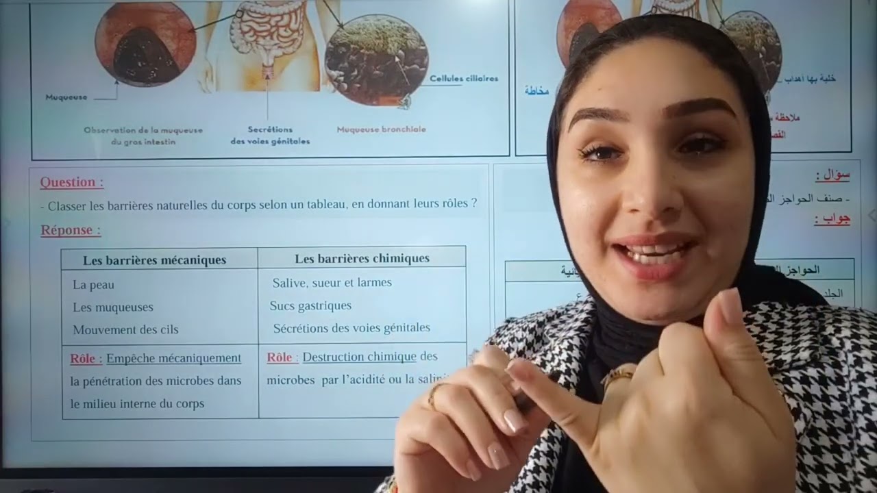 Système immunitaire الجهاز المناعي/شرح الدرس