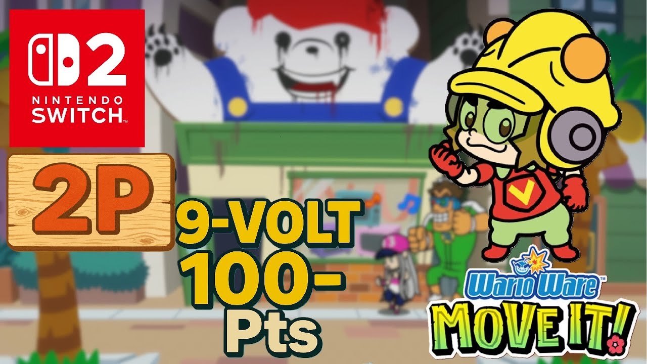 WarioWare: Move It! | 2 Player 100- Pts | 9-Volt (Nintendo Switch 2)