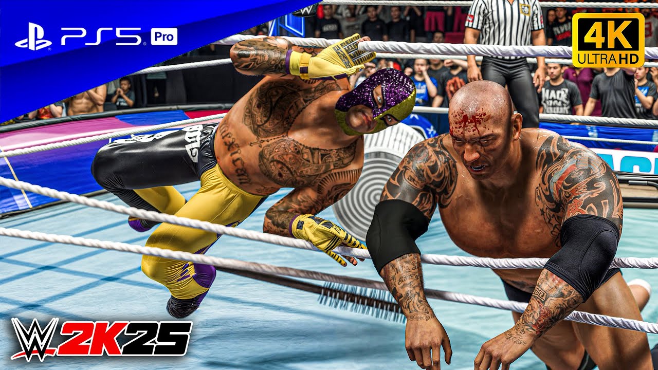WWE 2K25 — Рей Мистерио против Батисты | Матч без правил | PS5™ Pro [4K60]
