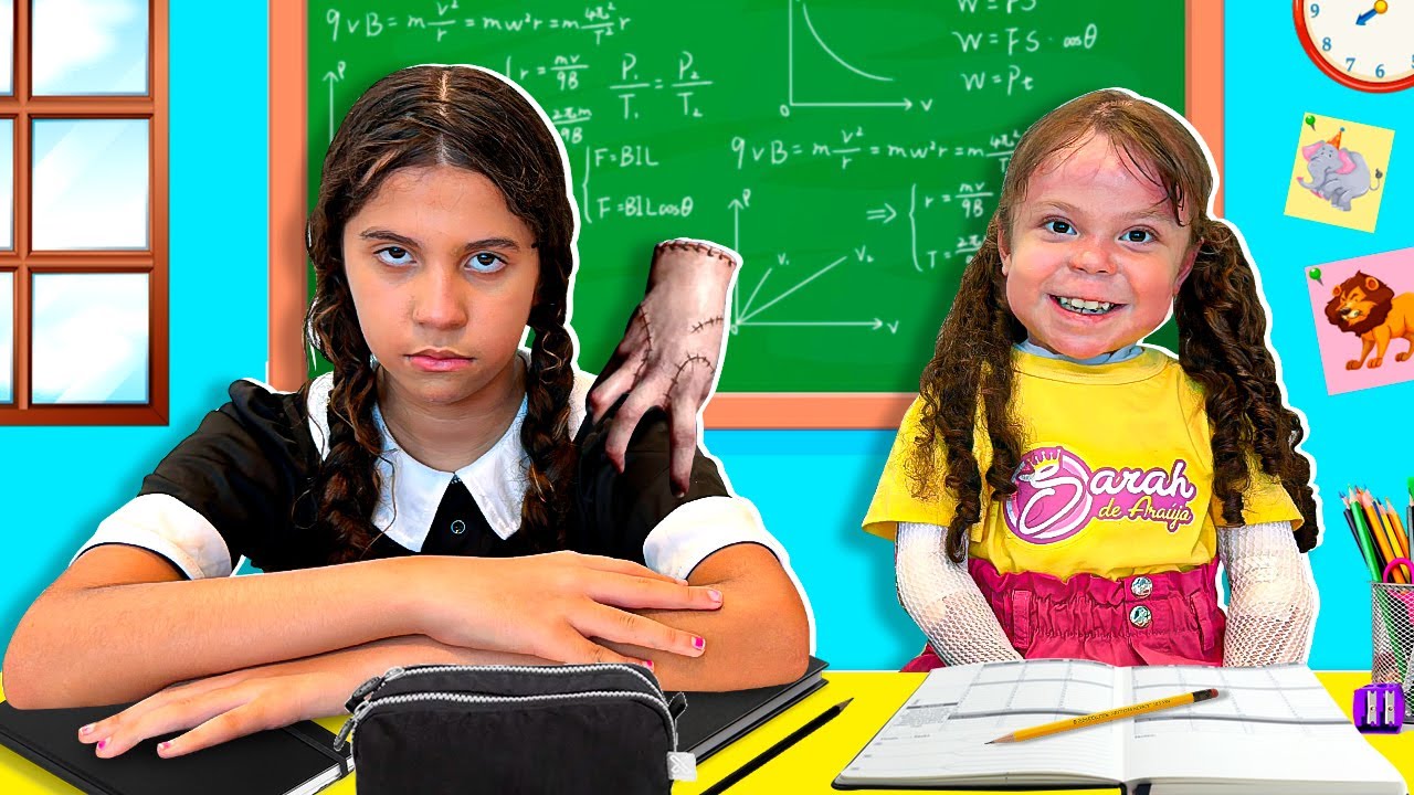 SARAH em uma HISTÓRIA ENGRAÇADA da WANDINHA NA ESCOLA | Funny Story for Kids