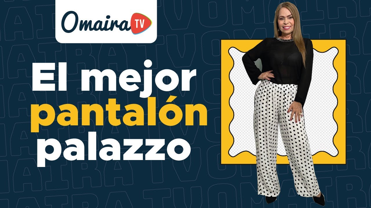 Omaira tv-pantalón palazzo fácil de hacer modistería en un solo vistazo #Omairatv