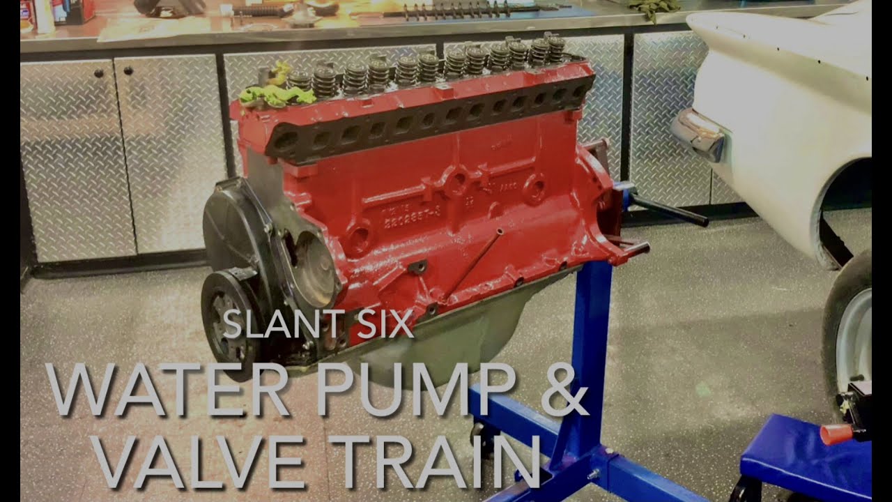 1962 Slant Six - Water pump and rocker arm installation