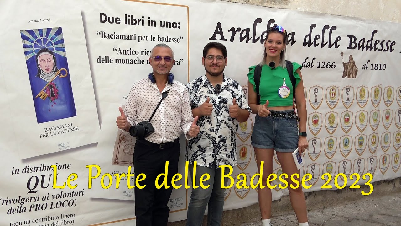 Le Porte delle Badesse terza edizione 2023, itinerario nel centro storico Pro Loco Castellana Grotte