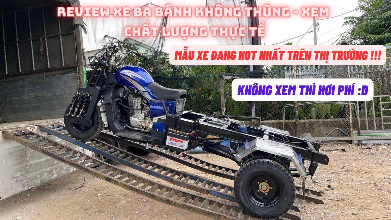 Review Xe Ba B&aacute;nh Cải Tiến - Đ&oacute;ng Qu&aacute; Chất - Kh&ocirc;ng Xem Th&igrave; Hơi Ph&iacute; :D - LH  0845 134 134