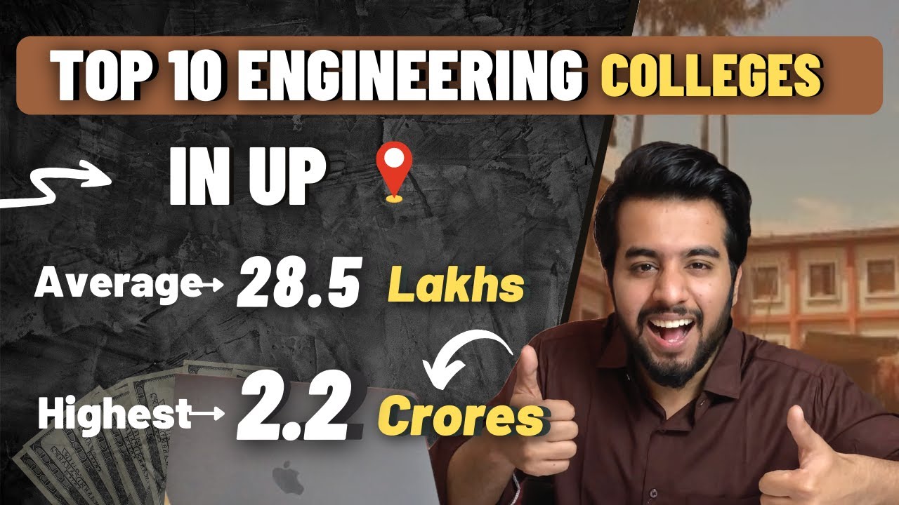 Top 10 Engineering Colleges in UP | 2.2 Crore Placement 🔥 | Ranking | Fee Structure | A to Z Info