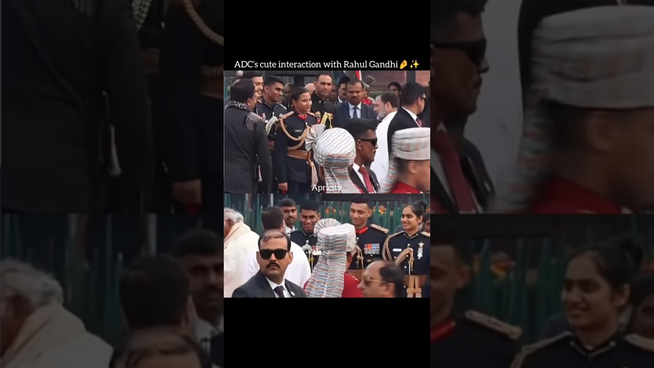 major rishabh Singh sambyal,sq leader saurabh Nair,rahul gandhi /Rahul Gandhi interaction with ADCs