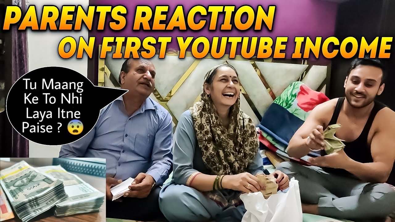 Parents Got Emotional by Seeing this MUCH MONEY - My First Youtube Payment | Kitne Paise Mile?? 😨