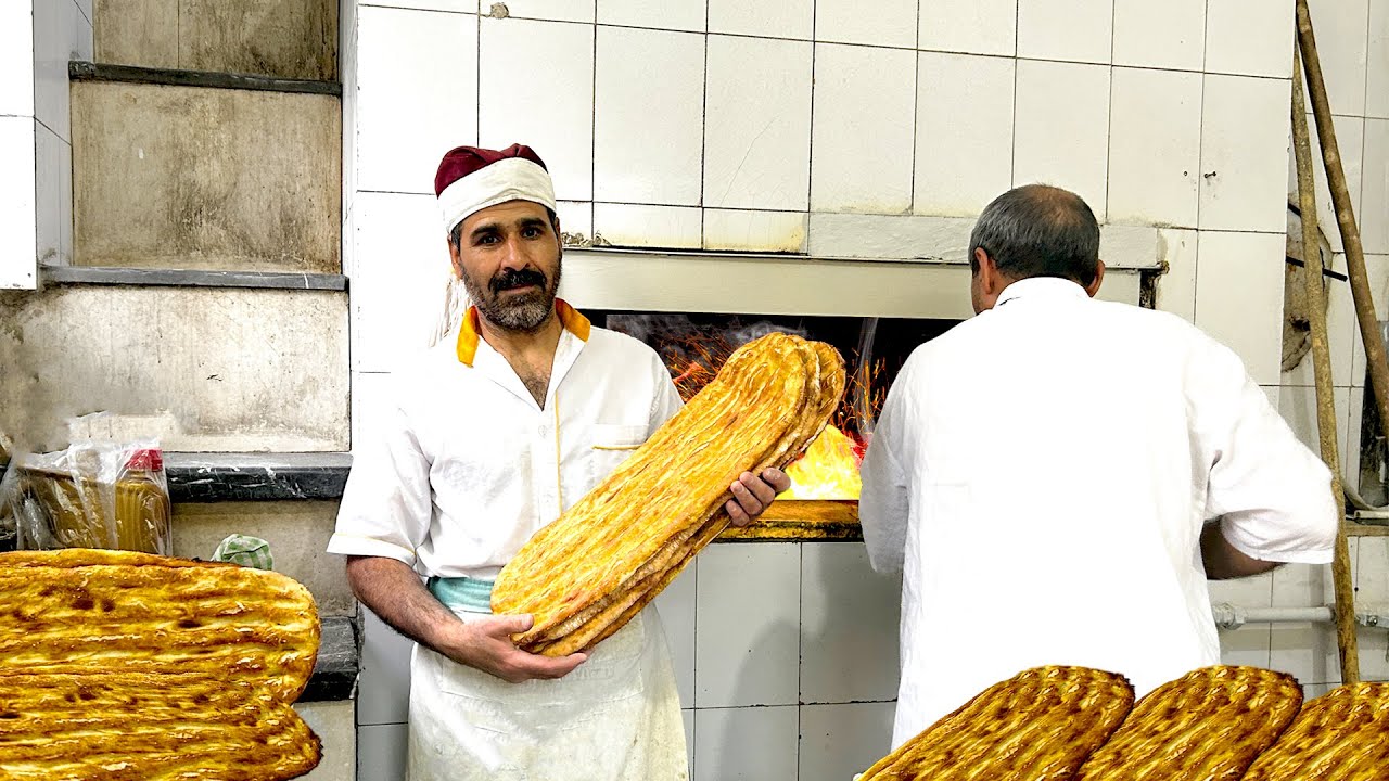 The Most Traditional Bread in Iran? | Baking persian barbari bread