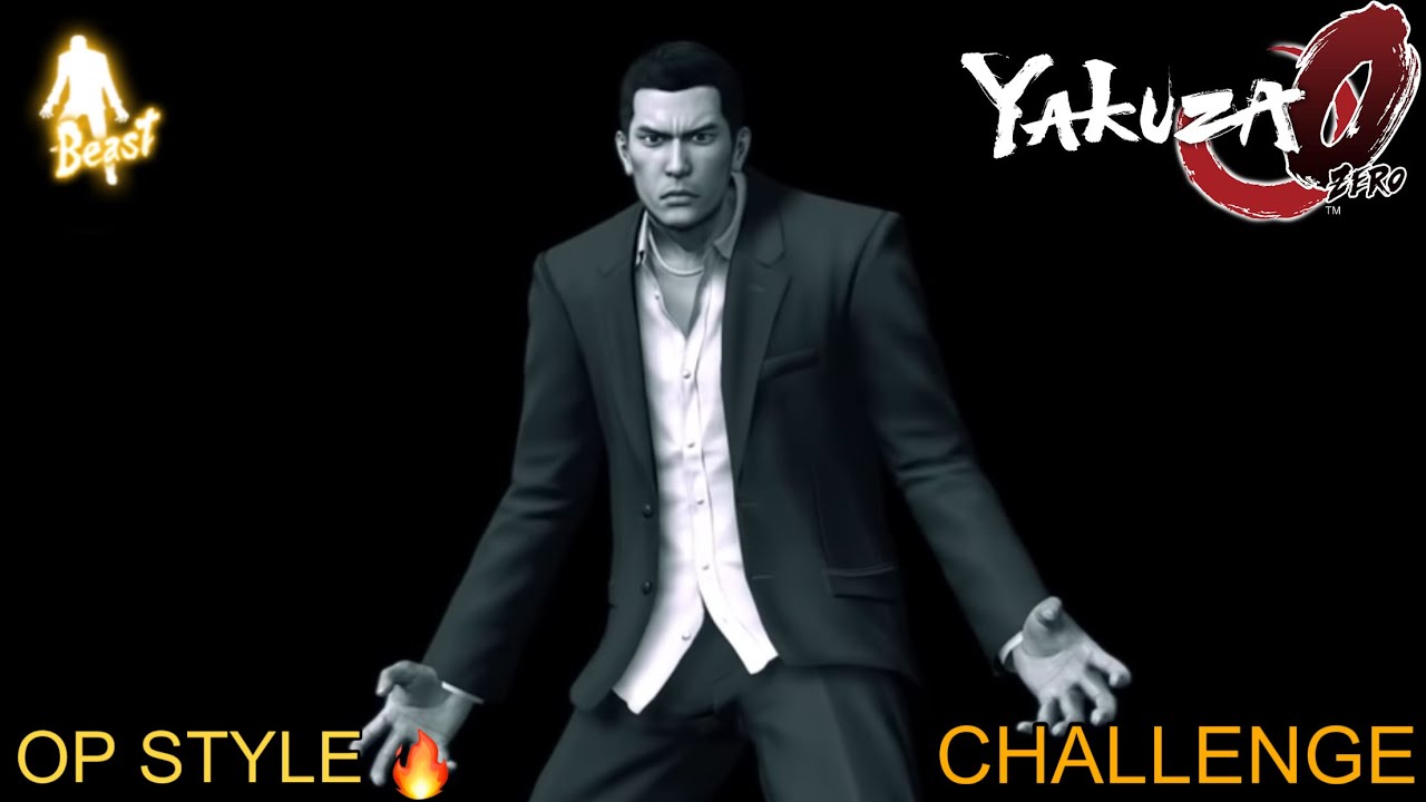 YAKUZA 0 CHALLANGE USING ONLY BEAST STYLE 💪HARD MODE NO HEALING ITEMS NO WEAPONS,EXCEPT FURNITURES