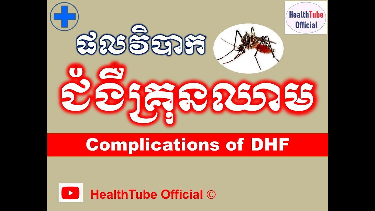 ផលវិបាក ជំងឺគ្រុនឈាម l Complications of DHF l គ្រុនឈាម ll  @healthtubeofficial