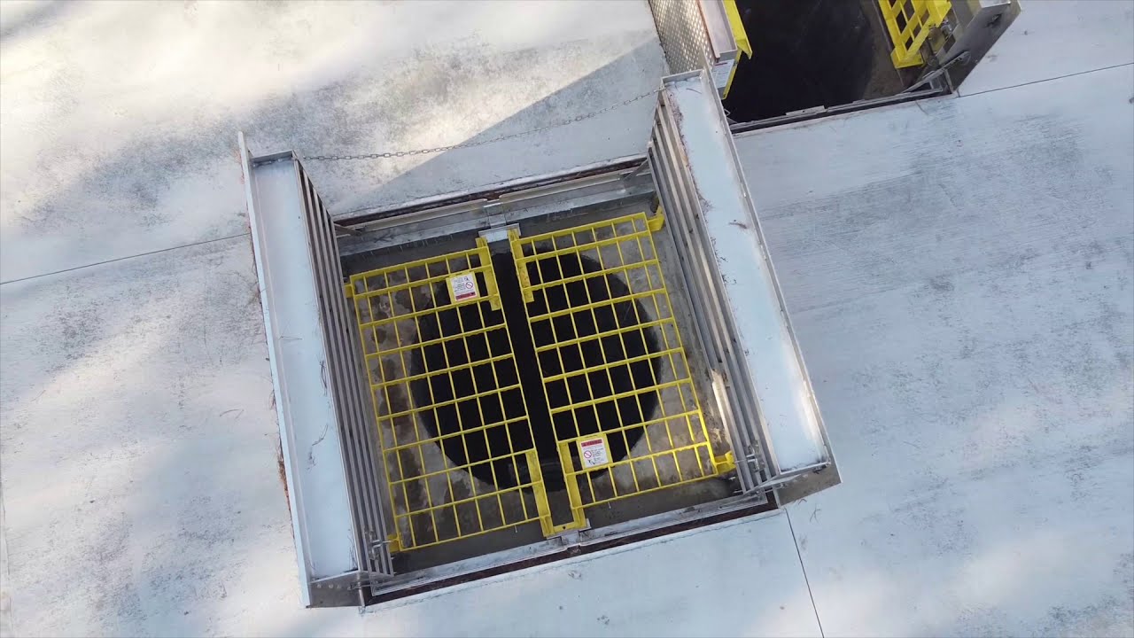 BILCO Floor Access Doors with Fall Protection Grating