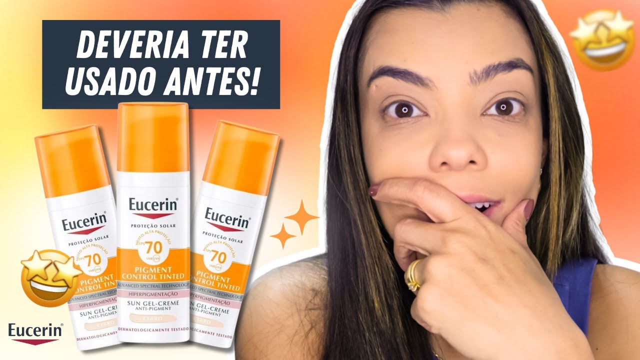 TESTEI O PROTETOR SOLAR EUCERIN PIGMENT CONTROL FPS60