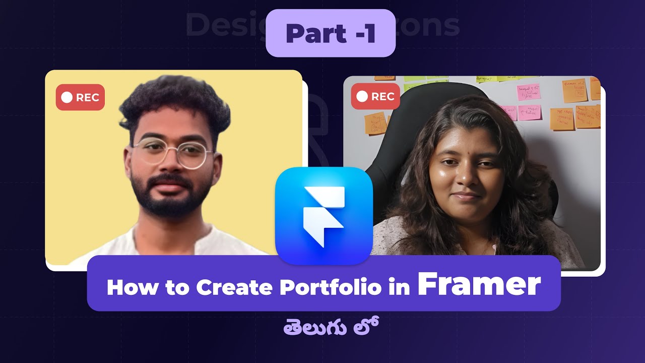 How to Create Portfolio in Framer | Telugu Podcast |🔥 Framer Tool Explained for Beginners