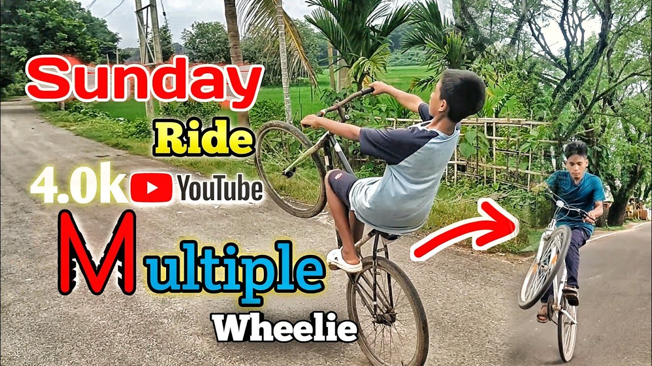 Sunday Ride 🔥 Crazy wheelie on the normal bicycle||Public reaction 😍 cycle stunt