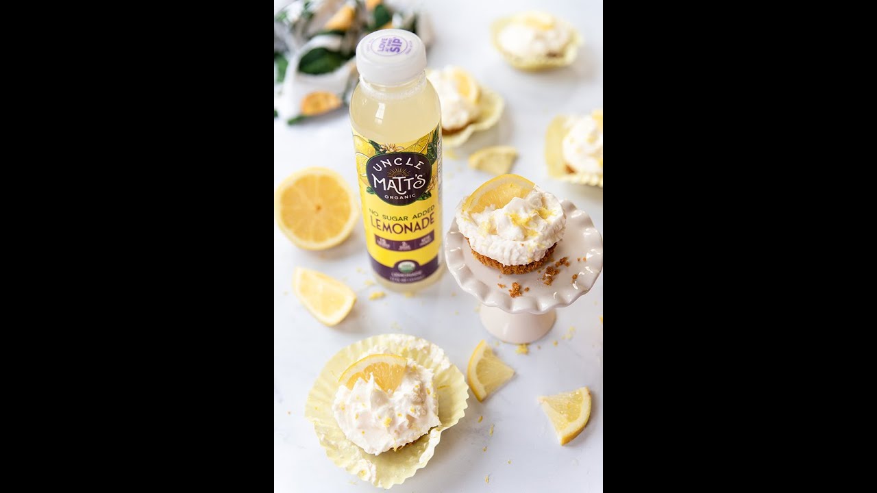 Mini No Bake Lemon Cheesecakes