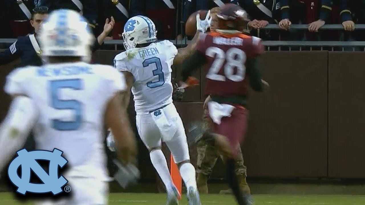 UNC Hits VT With The Trick Play For A Long Touchdown
