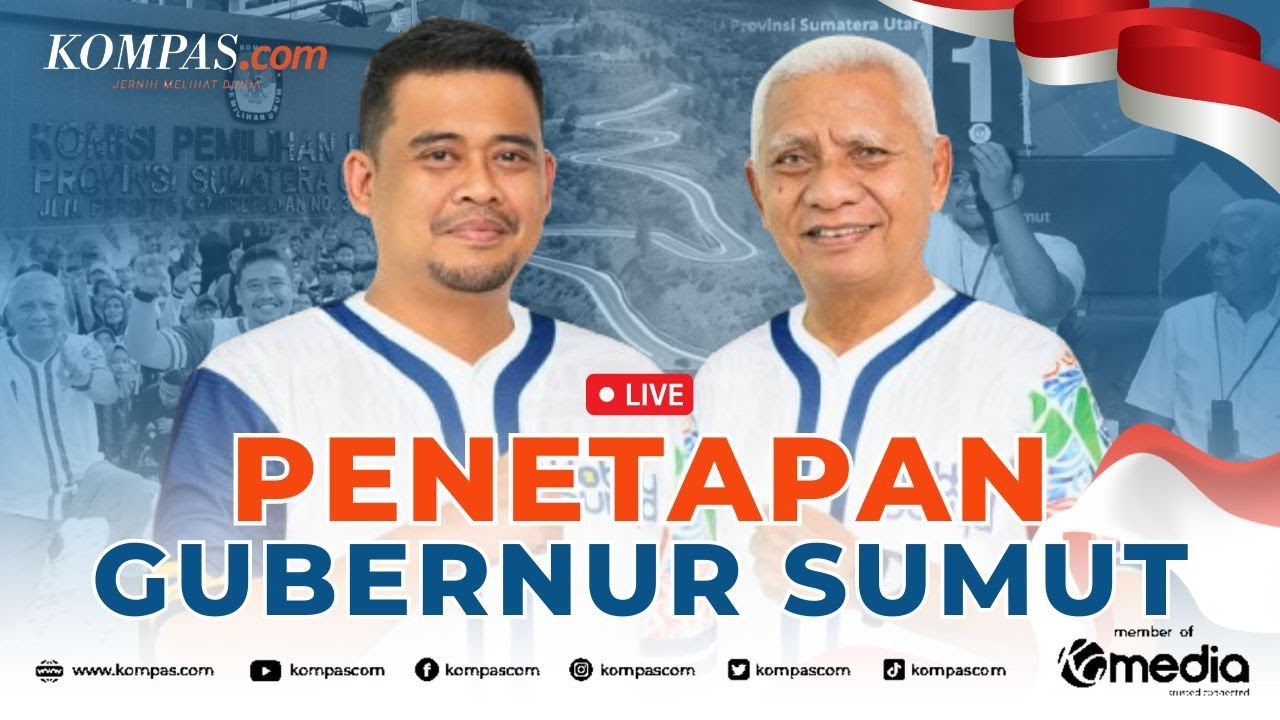🔴LIVE - KPU Tetapkan Bobby-Surya sebagai Gubernur dan Wakil Gubernur Terpilih di Sumatera Utara
