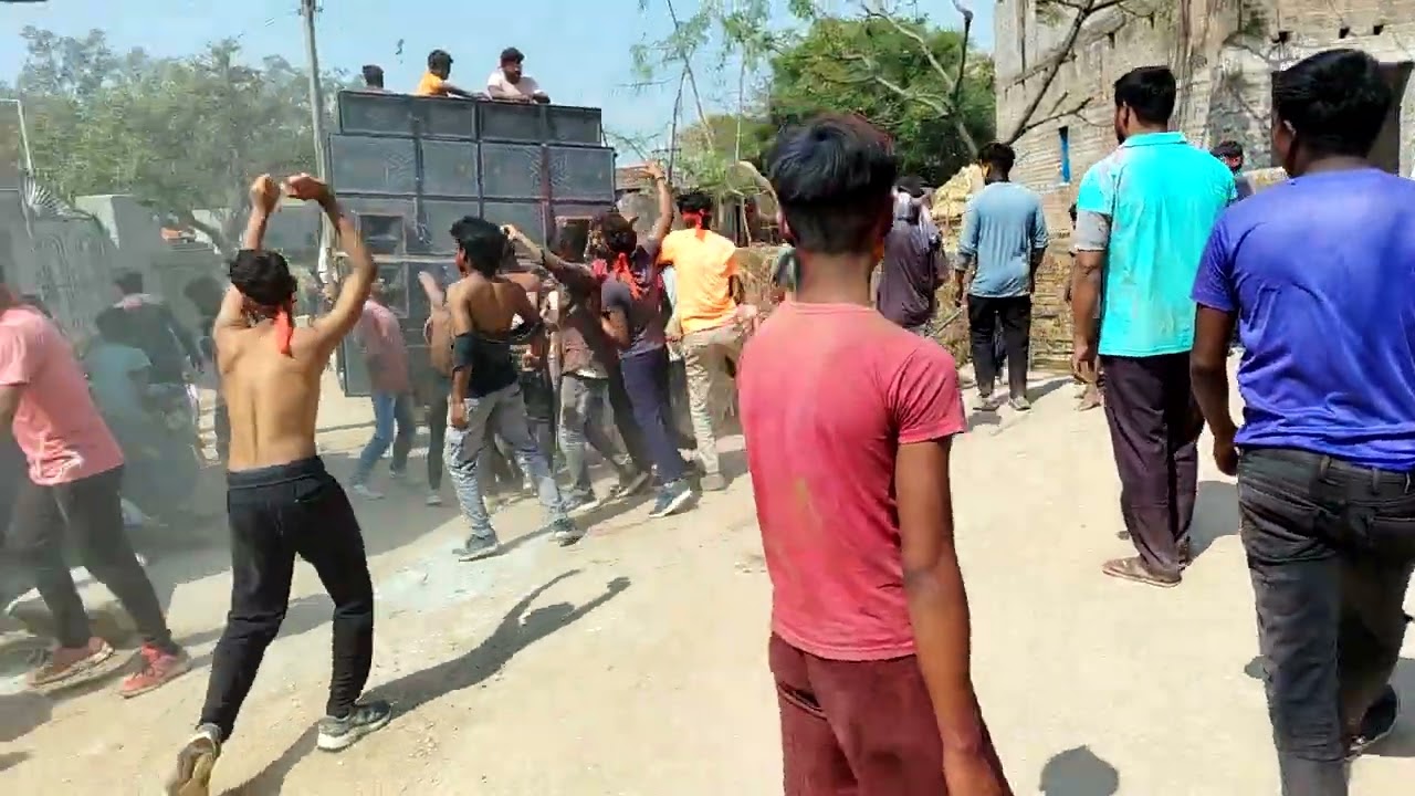Dj Akash Ne तबाही मचा दिया Bhadih Me Holi Roadshow Use Earbuds Feel The Bass🔊🔊