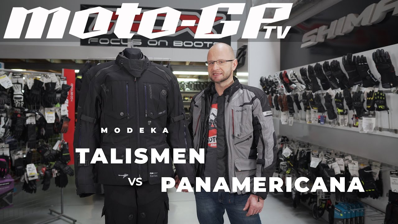 Modeka Talismen VS Panamericana - turystyczna odzież motocyklowa.