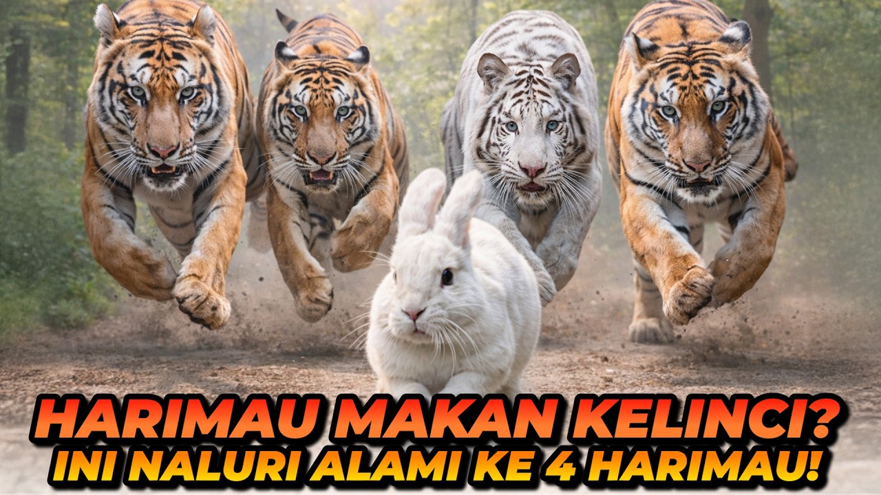 PERTAMA KALI HARIMAU2 ALSHAD MAKAN KELINCI! INI ALASAN HARIMAU MAKAN KELINCI!