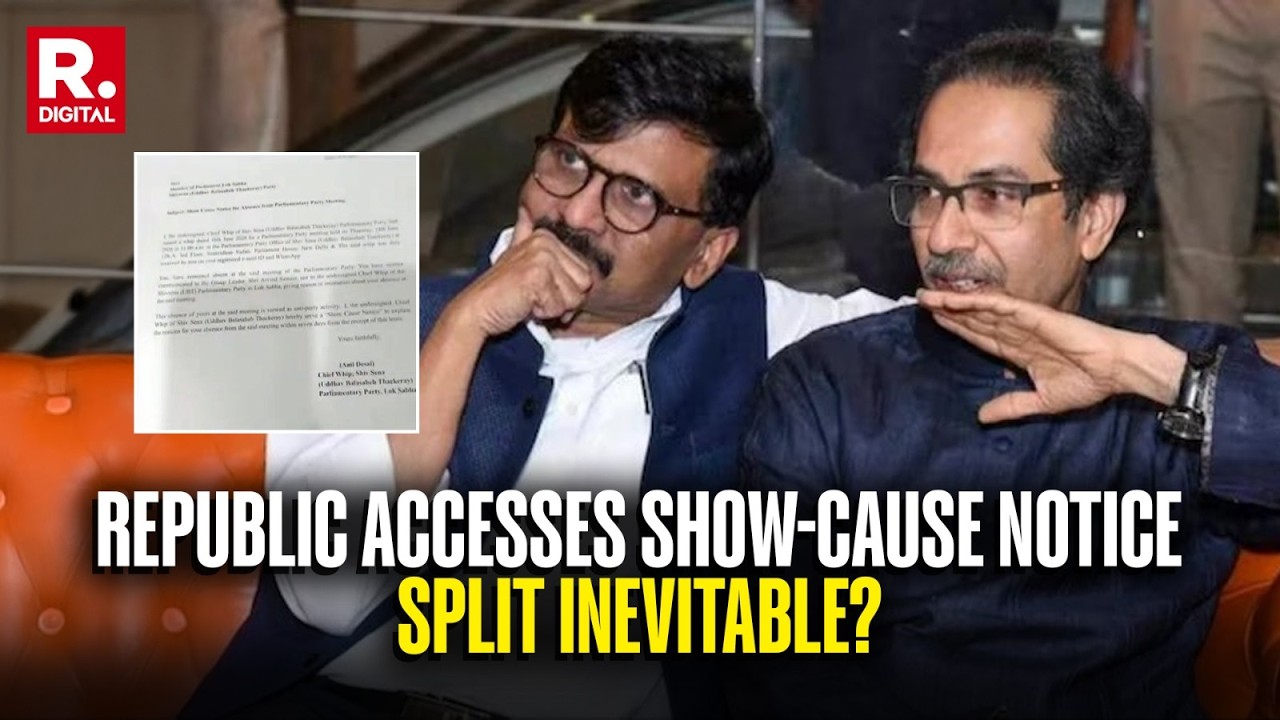 Republic Accesses Show-Cause Notice: UBT MPs Face Action As Big Split Brews