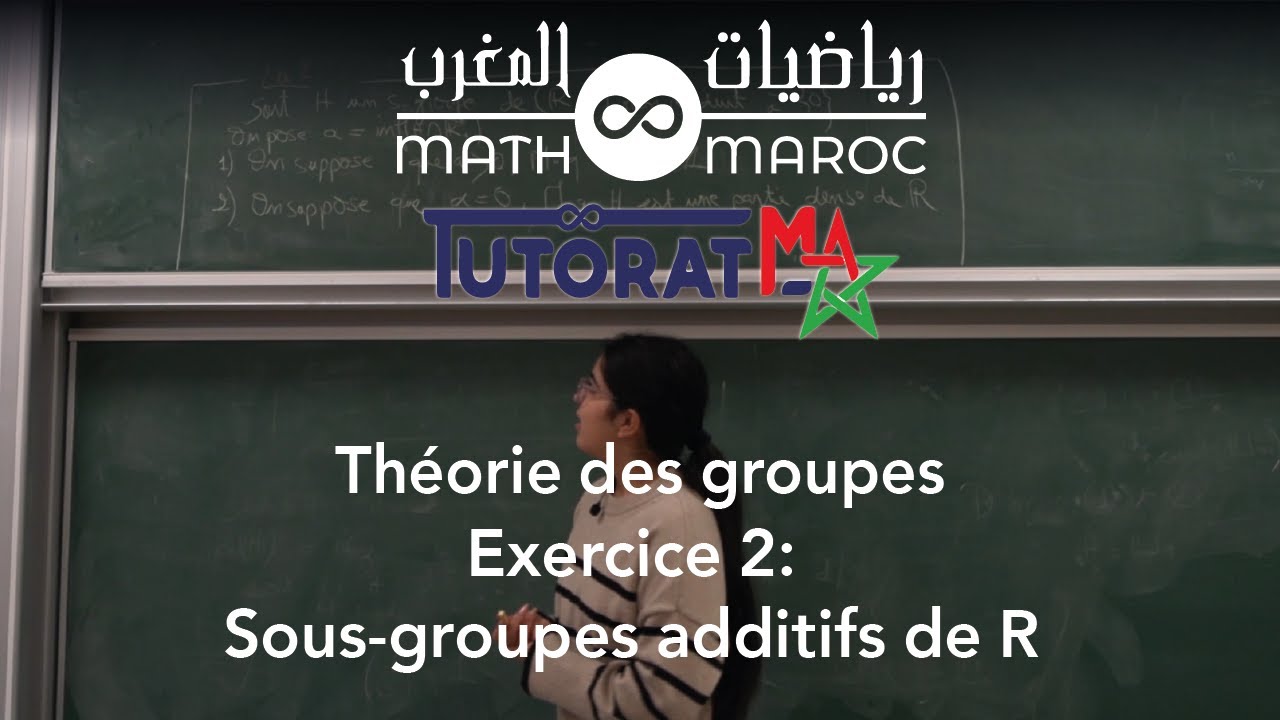 Groupes exercice 2 : Sous-groupes additifs de R