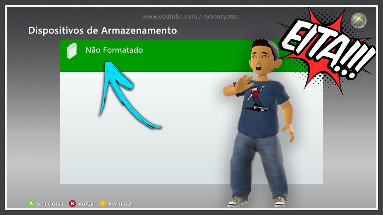 Xbox 360 Não Atualiza da Erro - não tem mais avatar e a memoria interna Sumiu
