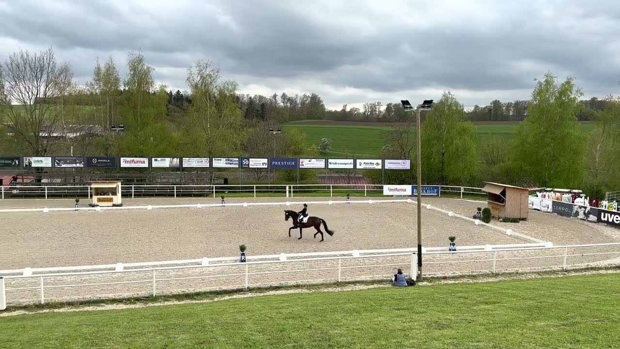 Sophie-Luise Layer (11) - L-Dressur mit Felicia am 29.04.23 auf dem Gestüt Birkhof