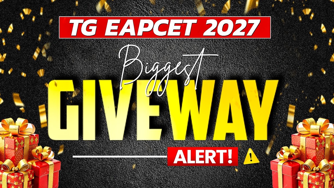 Biggest Giveaway for TG EAPCET 2027 Aspirants 🔥
