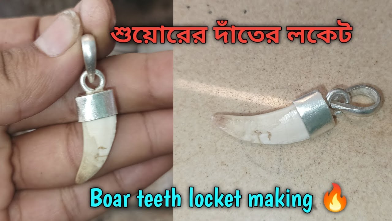 Boar teeth lock making 🔥😱