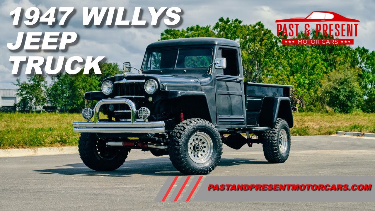 1948 Willys Jeep Truck Custom Black 018370