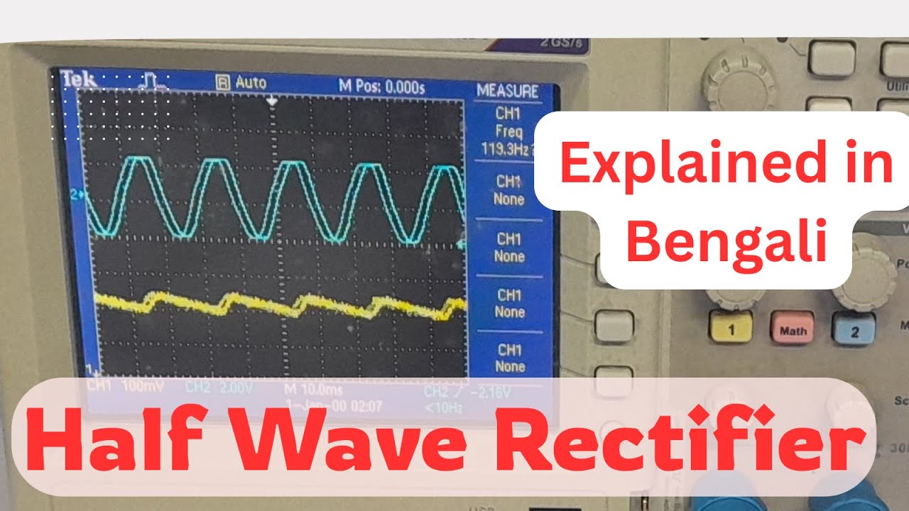 Half Wave Rectifier Explained | Theory, Practical & CRO Waveform (AC to DC)