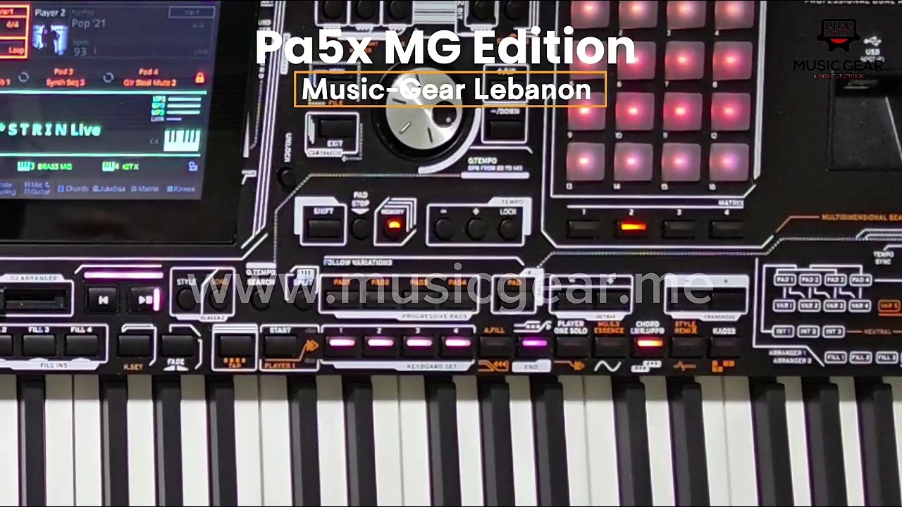 شرح كامل عن جهاز Korg Pa5x MG  السيد ايدي كنعان ميوزك غير لبنان WhatsApp +972506698555