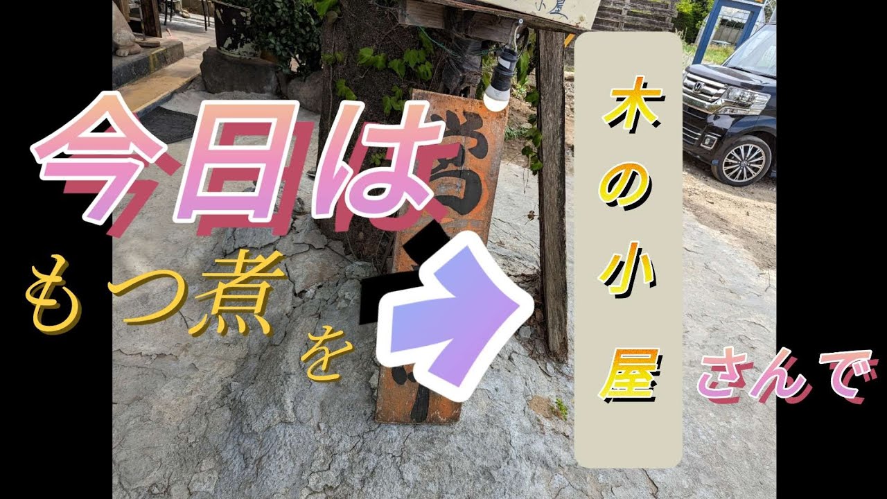 【前橋グルメ】木の小屋、デカくて長いもつ煮、カキフライ