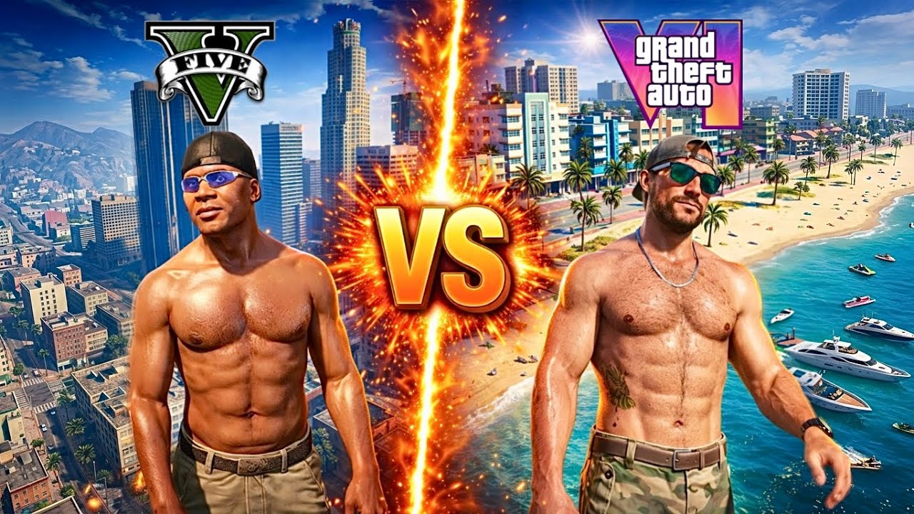 GTA 5 vs GTA 6 Graphics Comparison: 13 Years Apart and It's NOT Even Close