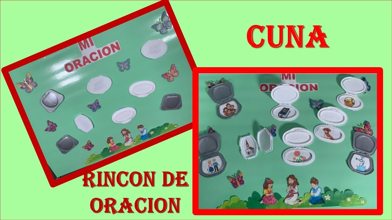 MANUALIDADES BIBLICAS - CUNA RINCON DE ORACION - MINISTERIO INFANTIL