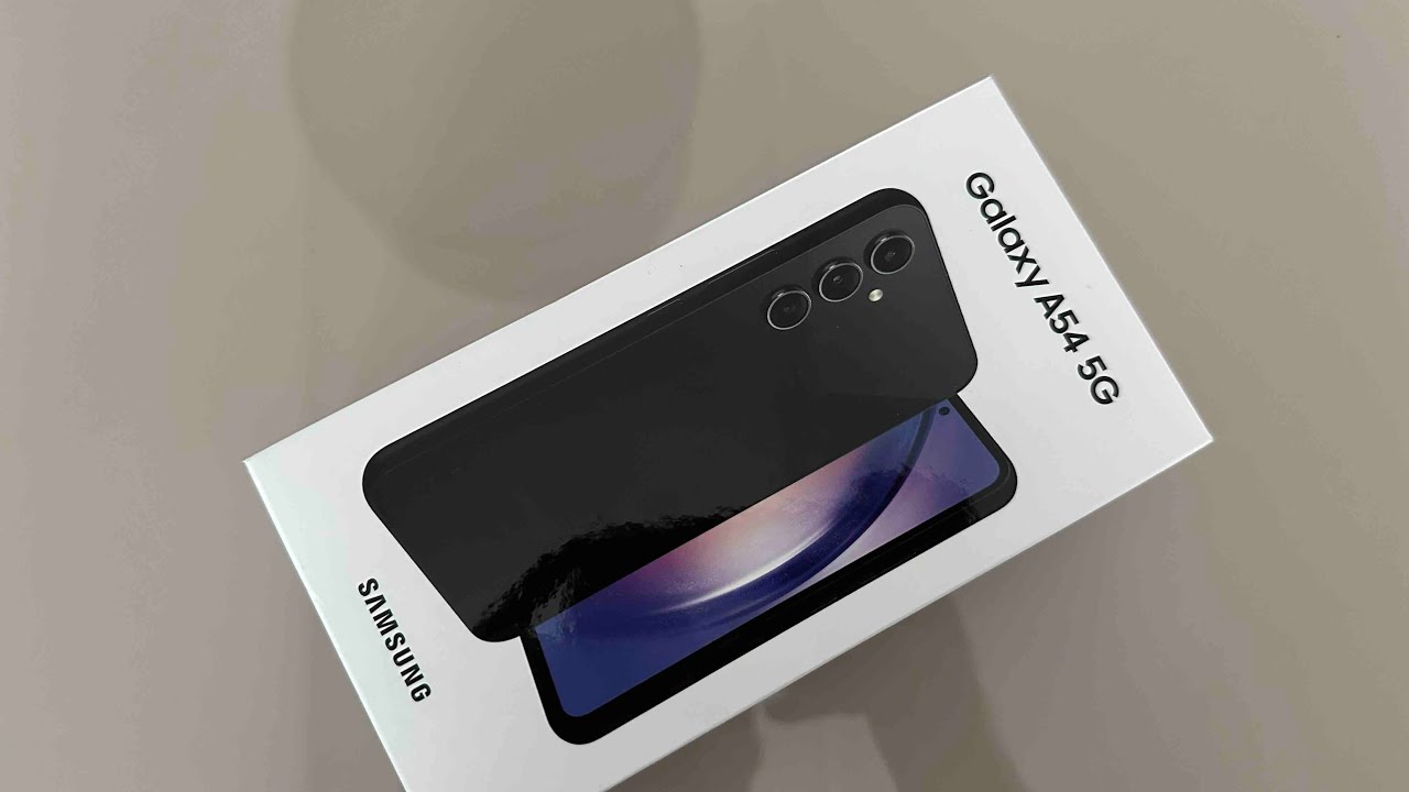 Galaxy A54 5G: Abrindo a caixa do novo celular da Samsung