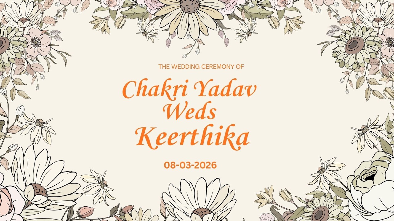 Chakri Yadav Weds Keerthika