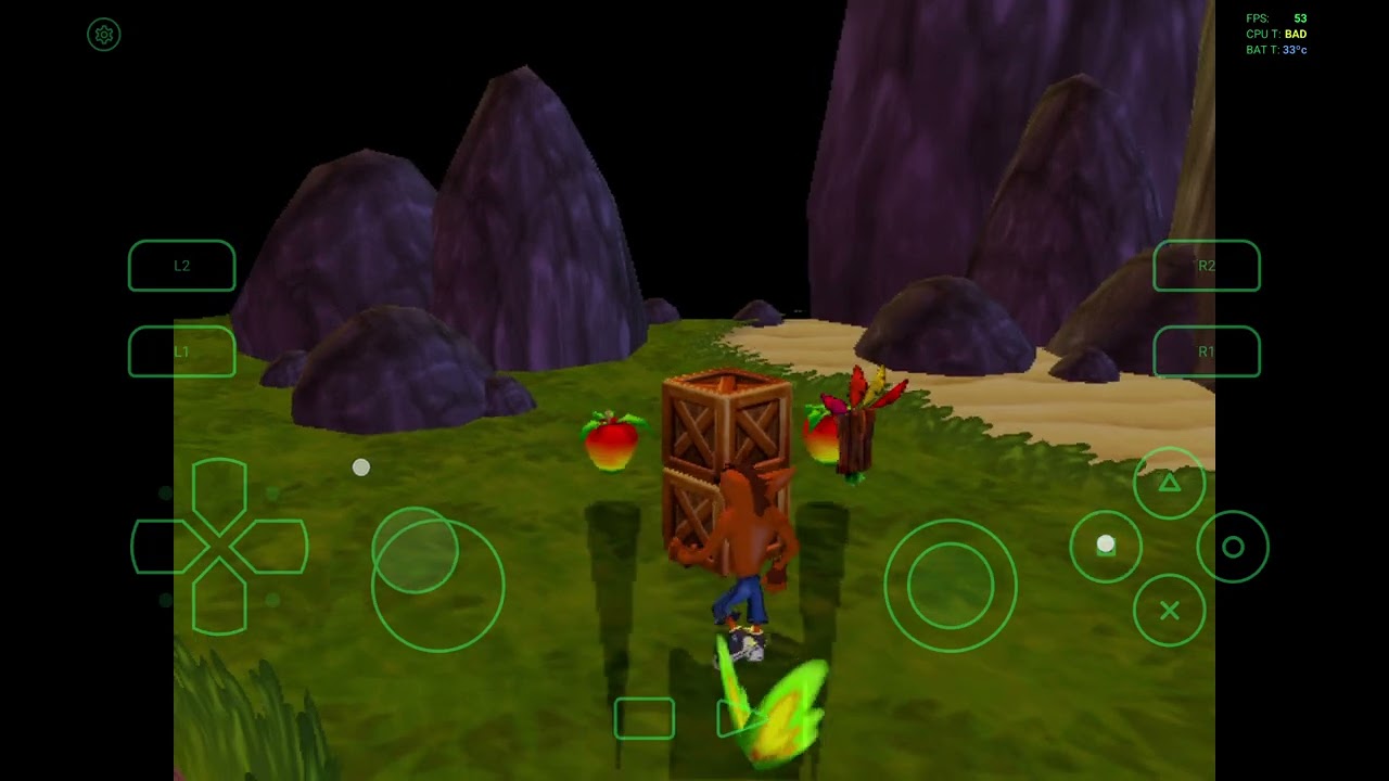 Crash Twinsanity Running on a PS1 emulator